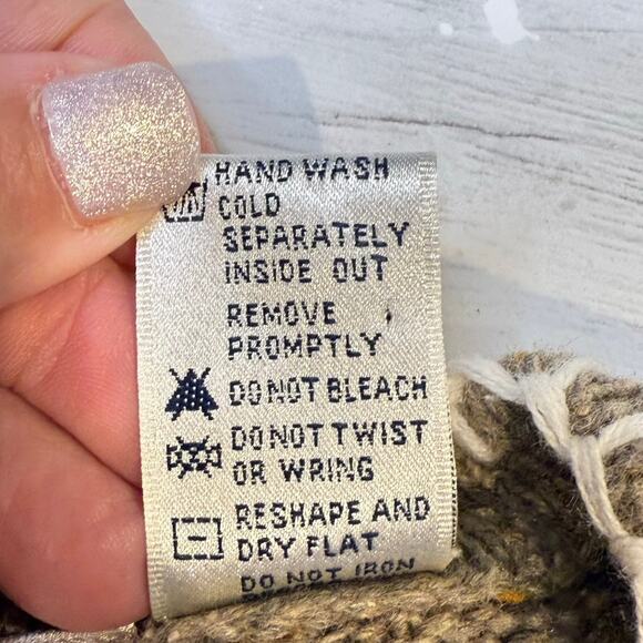 VTG Lemon Grass Petite Small tan Christmas Snowman Holiday Ugly Sweater embroid - Picture 7 of 7